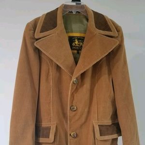 Men's Induyco Suede Trim Vintage Coat 42R